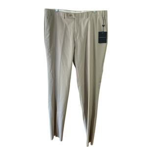 John Varvatos Star USA Men's Wool Dress Pants New Sz 40R Unhemmed Tan